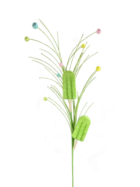 30" Green Popsicle Spray 2 Stems 63397GN
