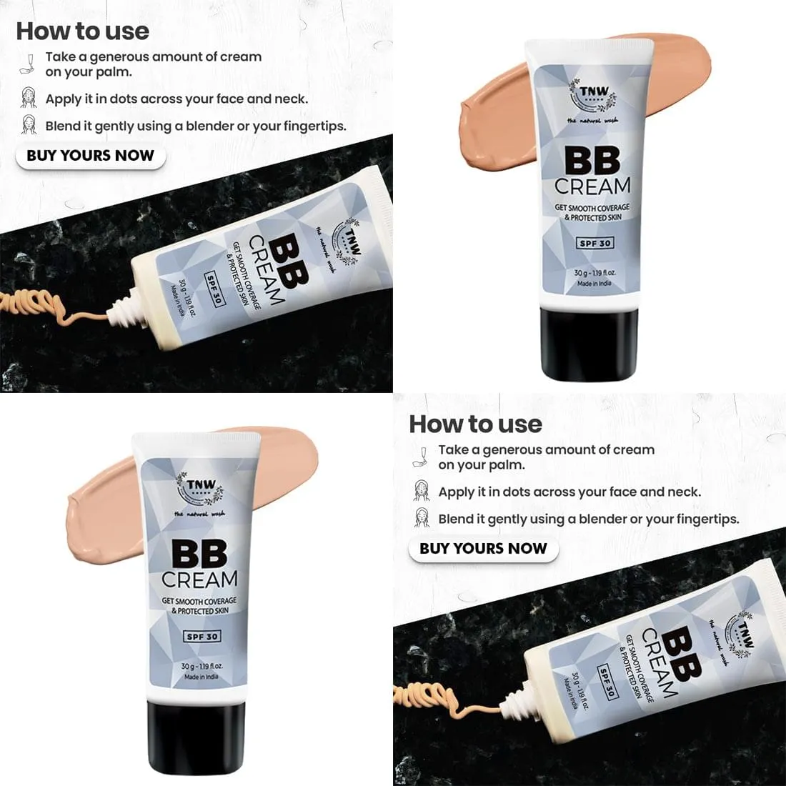 BB Cream - With SPF 30 (Ayurvedic & Paraben-Free).