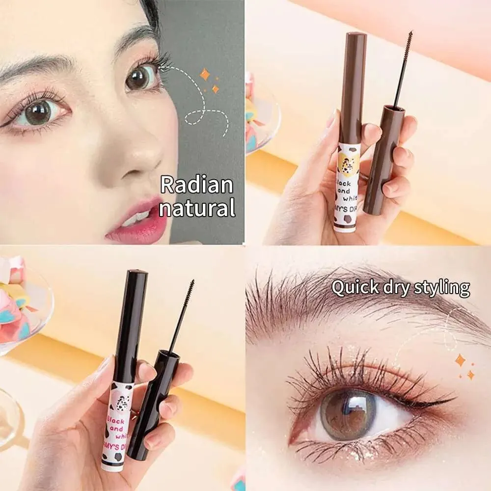 Black Brown Waterproof Mascara  Long-Lasting Curling Eyelashes