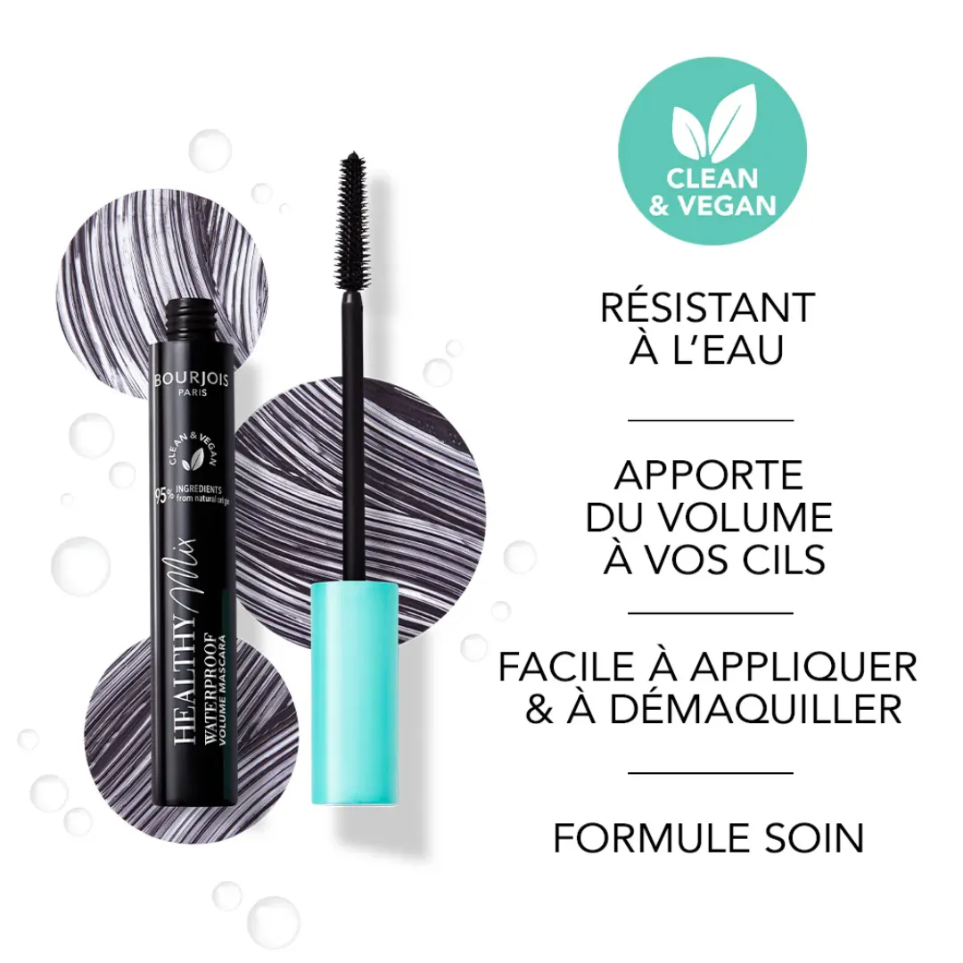 Bourjois Healthy Mix Clean Mascara 001 Waterproof Ultra Black