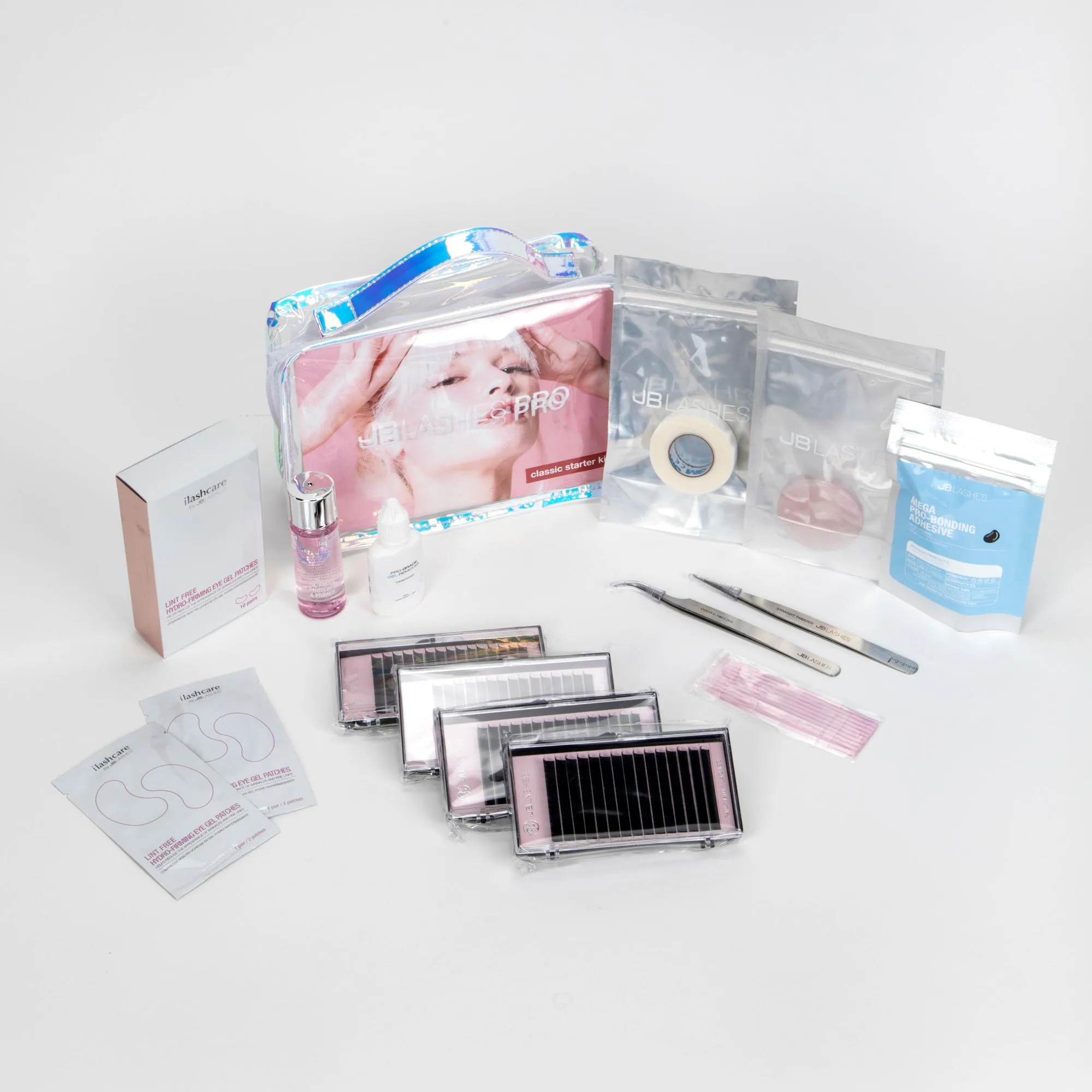 JB Lashes Synthetic Mink C-Curl Lashes Starter Kit