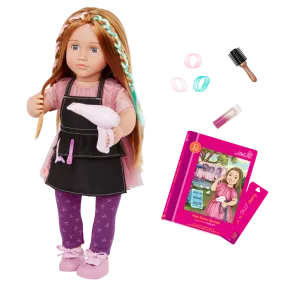 Our Generation 18 Inch Deluxe Poseable Doll W Book Drew
