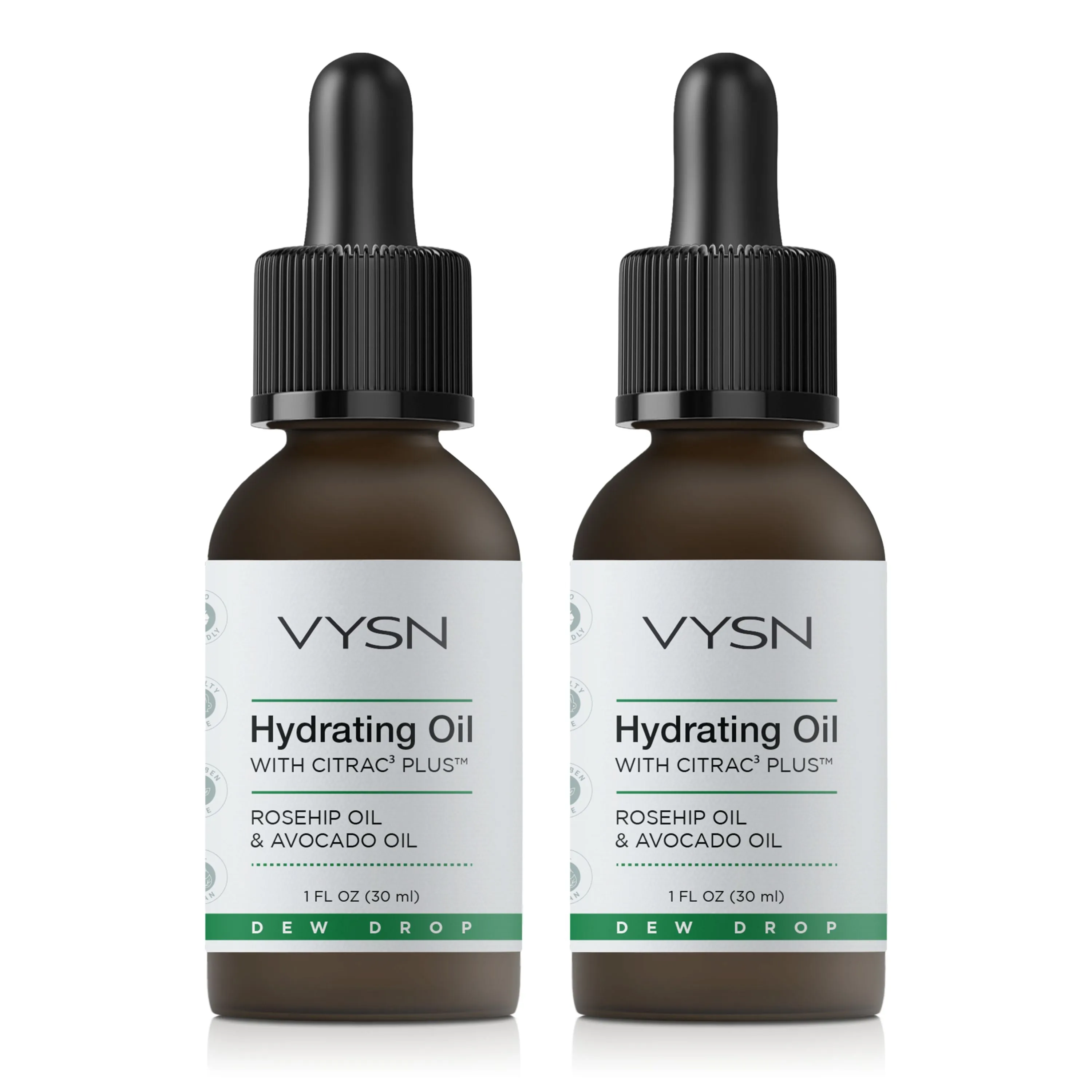 VYSN Hydrating Oil with CitraC³ Plus™ - Rosehip Oil & Avocado Oil - 2-Pack